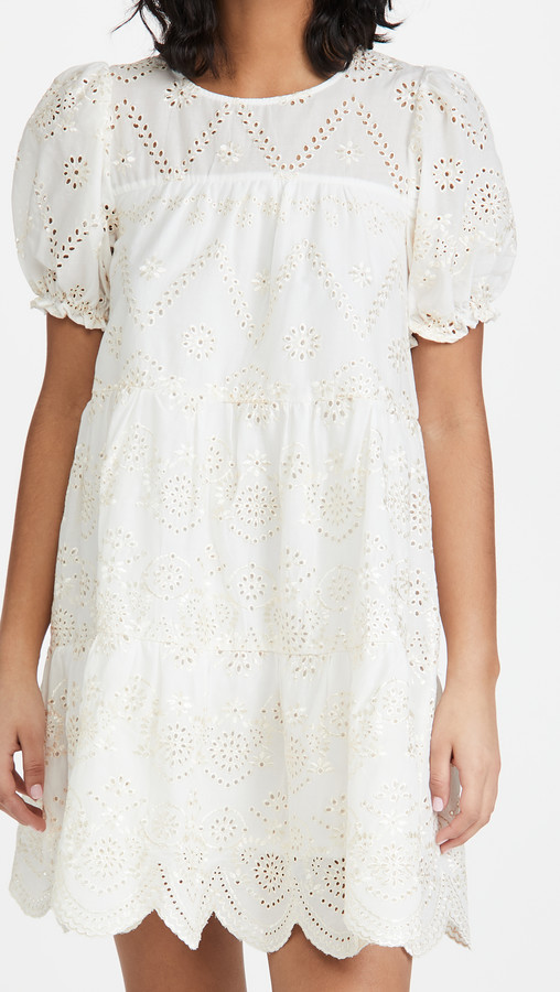 tory burch patchwork eyelet dress
