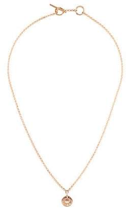 Hermes 18K Diamond Gambade Pendant Necklace