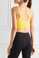 Thumbnail for your product : adidas by Stella McCartney The Seamless Climalite Stretch Sports Bra - Mustard