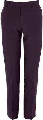 River Island Mens Purple skinny tux suit trousers