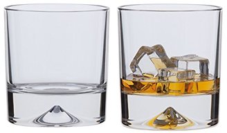 Dartington Dimple Double Old Fashioned Tumbler, Clear, Pack of 2