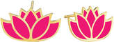 Thumbnail for your product : Intua 14k Pink Enamel Lotus Earrings