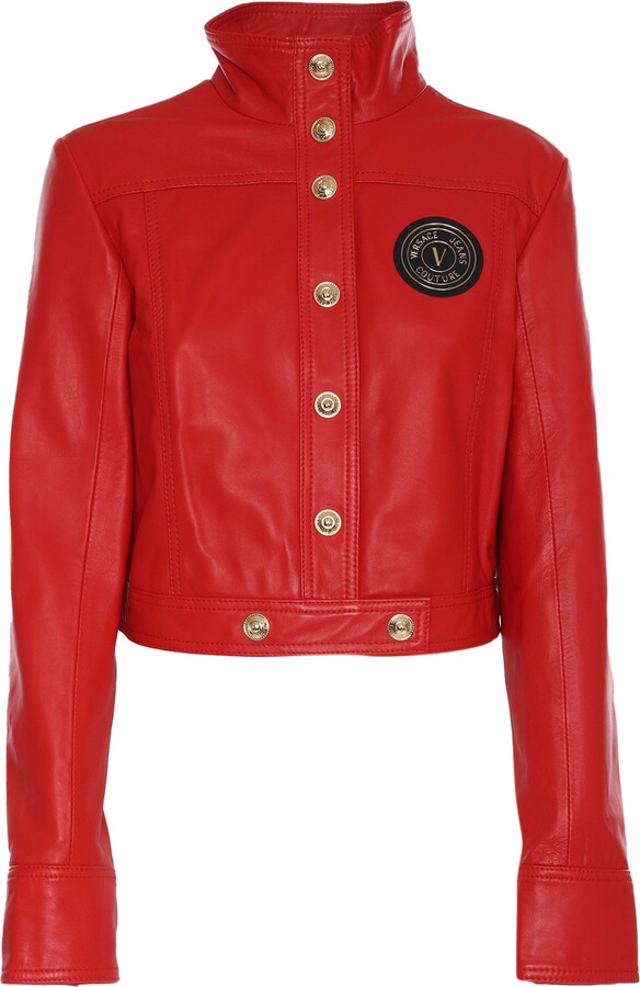 Versace Jeans Couture Leather Jacket - ShopStyle