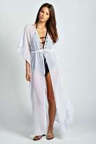 Thumbnail for your product : boohoo Frankie Embellished Detail Woven Kaftan