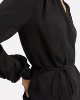 Thumbnail for your product : L'Agence Cara Black Wrap Blouse