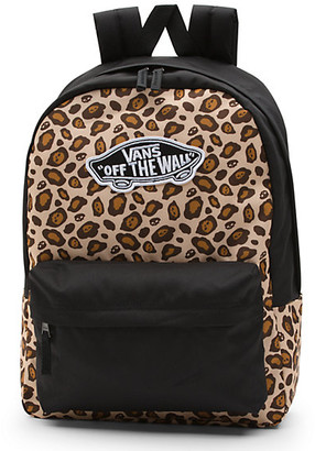 vans cheetah print backpack