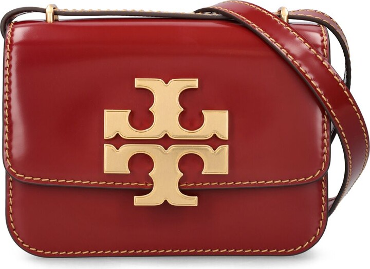 Eleanor Small Convertible Bag - Tory Burch - Leather - Red