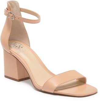 vince camuto jestilian suede block heel sandal
