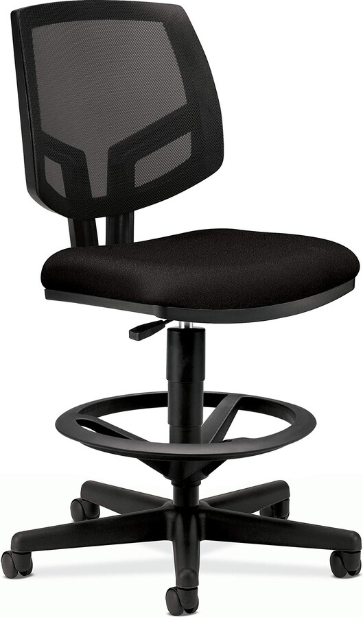 HON Volt Mesh Back Task Stool- Upholstered Adjustable Office Stool