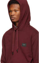 Thumbnail for your product : Dolce & Gabbana Red Classic Plaque Hoodie