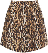 Thumbnail for your product : R 13 Leopard-print Woven Shorts