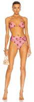 Thumbnail for your product : Adriana Degreas Exotic Passion High Leg Bikini With Knot