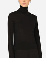 Thumbnail for your product : Dolce & Gabbana Cashmere and silk turtle-neck sweater