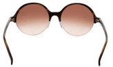 Thumbnail for your product : Diane von Furstenberg Round Two-Tone Sunglasses