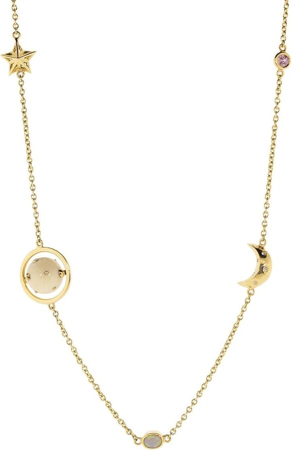 Bibi van der Velden Diamond and Opal Galaxy Necklace
