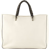 Thumbnail for your product : Boyy Jacques Chain-Trim Leather Tote Bag, Ivory