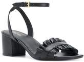 Thumbnail for your product : MICHAEL Michael Kors Bella ruffled mid-heel sandals