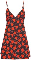 Thumbnail for your product : Saint Laurent Heart Print Viscose Mini Dress