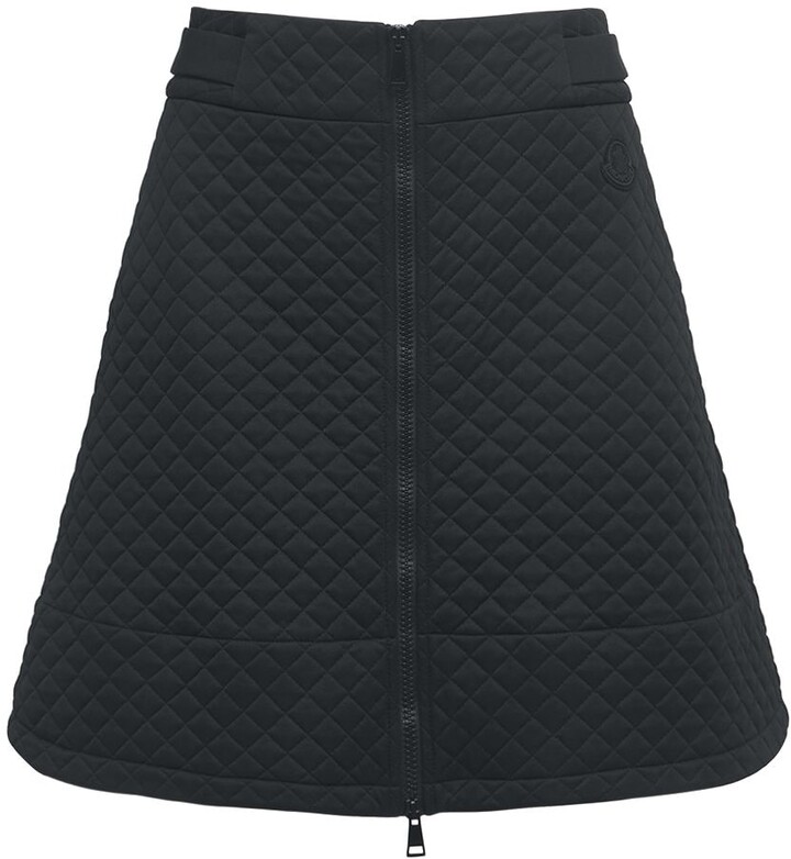 Moncler Quilted Jersey Mini Skirt - ShopStyle