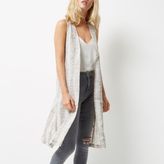 Thumbnail for your product : River Island Womens Grey snake print longline gilet