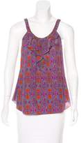 Thumbnail for your product : Rebecca Taylor Printed Silk Sleeveless
