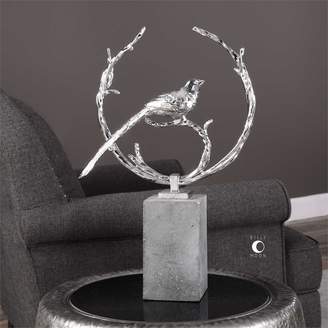 Uttermost Rosana Silver Bird Sculpture