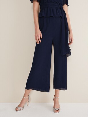 Phase Eight Ulrica Ankle Grazer Trousers, Black at John Lewis & Partners