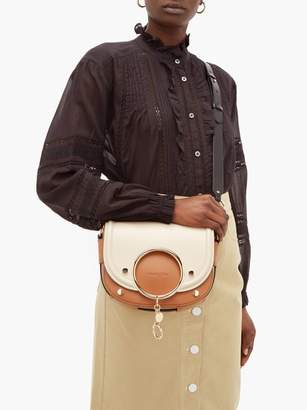 See by Chloe Mara Tri-colour Grained Leather Cross-body Bag - Womens - Beige Multi