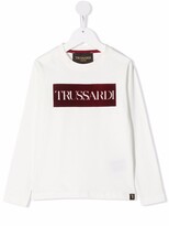Thumbnail for your product : Trussardi Junior box logo-print cotton T-shirt