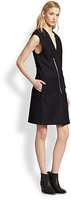 Thumbnail for your product : OAK Sleeveless Zippered Vest Dress