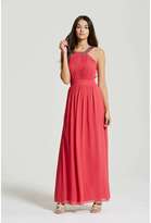 Thumbnail for your product : Little Mistress *Little Mistress Pink Embellished Maxi Dress