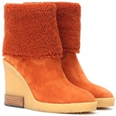 Thumbnail for your product : Tod's Suede wedge ankle boots