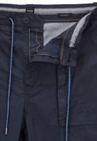 Thumbnail for your product : BOSS Relaxed-fit cropped trousers in overdyed Italian cotton poplin