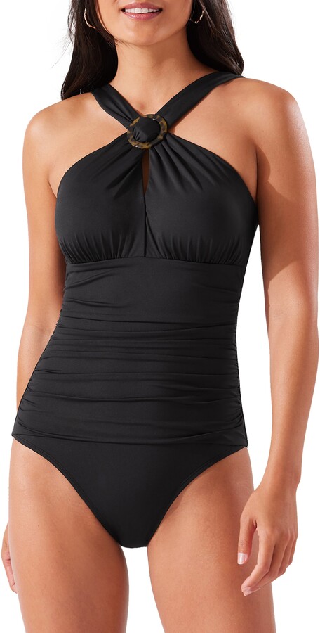 High Neck One Piece Swimsuit | ShopStyle