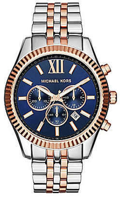Michael Kors Men's Lexington Two-Tone Stainless Steel Chronograph Watch