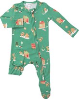 Thumbnail for your product : Angel Dear Footie Gingerbread Sleigh Green, 6-9M