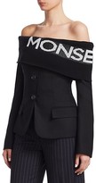 Thumbnail for your product : Monse Logo Twist Shawl Jacket