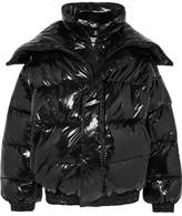 Thumbnail for your product : Vetements Oversized Layered Quilted Vinyl Jacket - Black