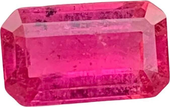 Gilt Gems 1.90 Carat Adorable Loose Rubellite Tourmaline Emerald Shape Gem For Jewellery
