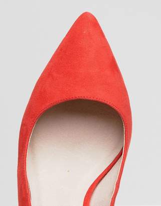 Faith Wide Fit Canyon Red Heeled Shoes