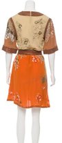 Thumbnail for your product : Gucci Spring Embellished Silk Dress w/ Tags