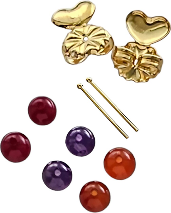 Bellatrick Gemstones Combo - Sterling Silver Yellow Gold Plated