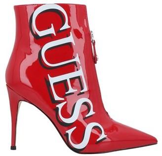 guess red booties