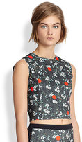 Thumbnail for your product : Opening Ceremony Printed Neoprene Crop Top