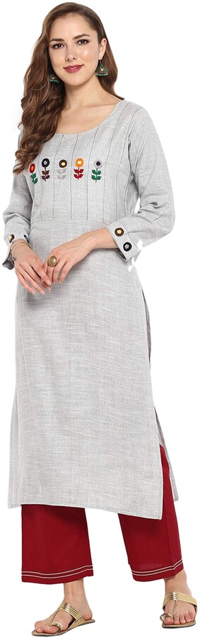 Janasya Indian Tunic Tops Cotton Kurti for Women 