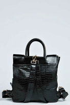 Thumbnail for your product : boohoo Lucy Back Pack And Top Handle Mock Croc Bag