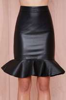 Thumbnail for your product : Blq Basiq Sahara Vegan Leather Skirt