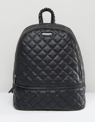 Aldo Quilted Backpack in Black