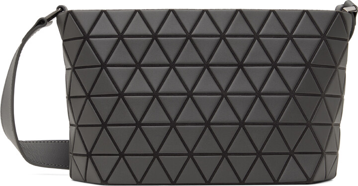 Bao Bao Issey Miyake Gray Crystal Matte Shoulder Bag ShopStyle