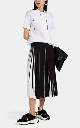 Maison Margiela Women's Cady Pleated Skirt - White